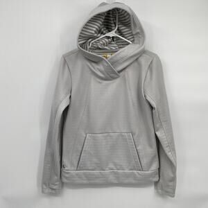 Lole Gray Esma Hoodie Sweatshirt Athletic Workout Stripe Women's Medium